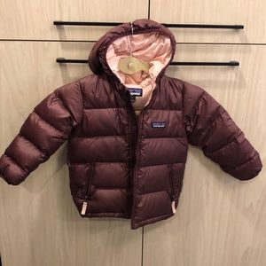 Patagonia hi-loft down puffer hoody coat jacket 3T kids